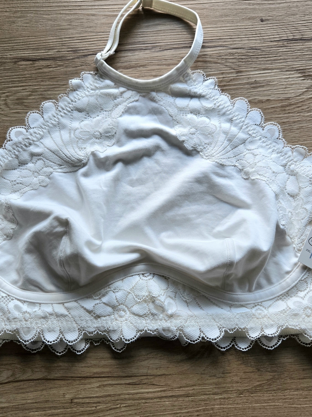 Colsie Ivory Lace Halter Bralette XL 38DD/40D Summer Festival Ready